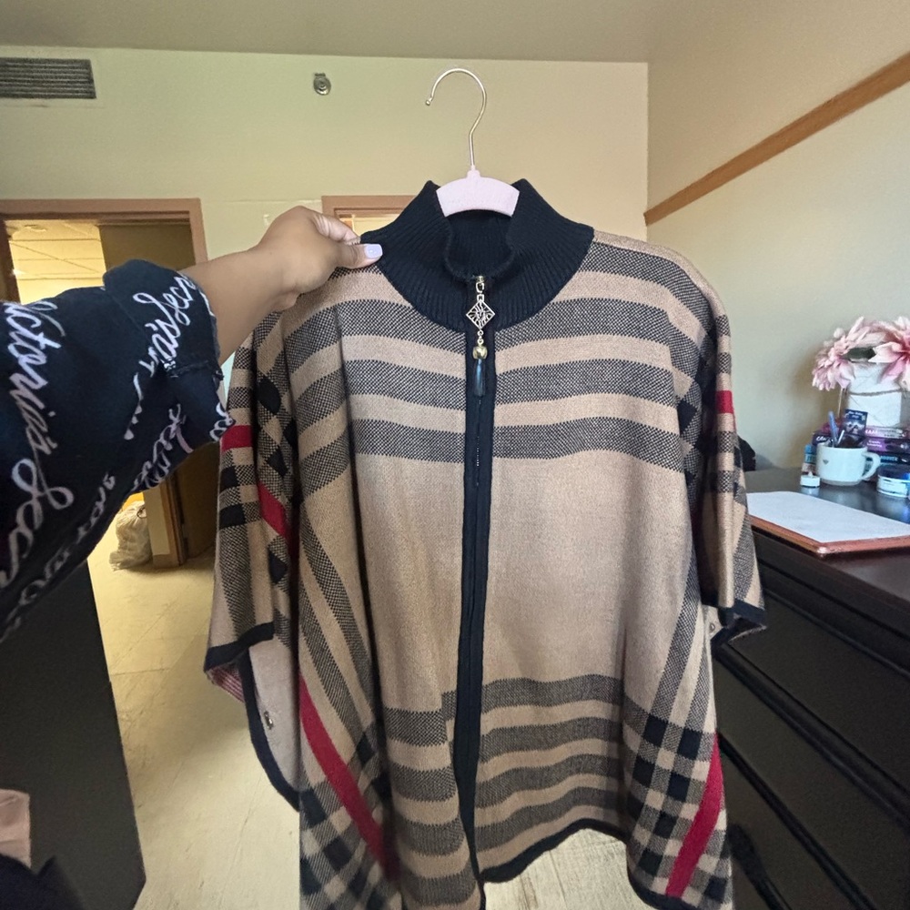 Plaid Zip-Up Women's Jacket